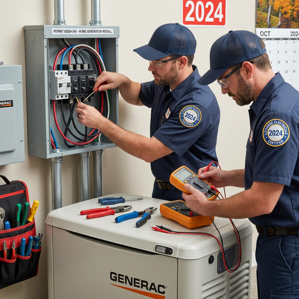 Detail view: Home Generator Installation by Licensed Electricians 2024