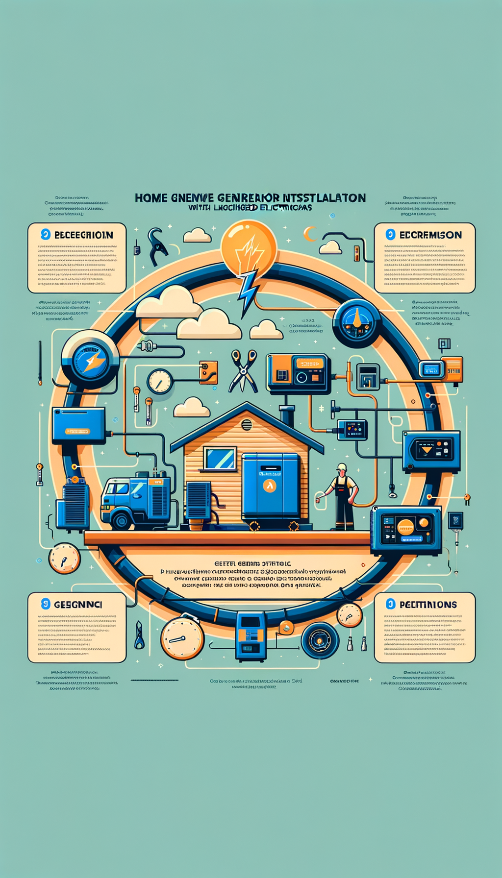 Infographic: Home Generator Installation by Licensed Electricians 2024