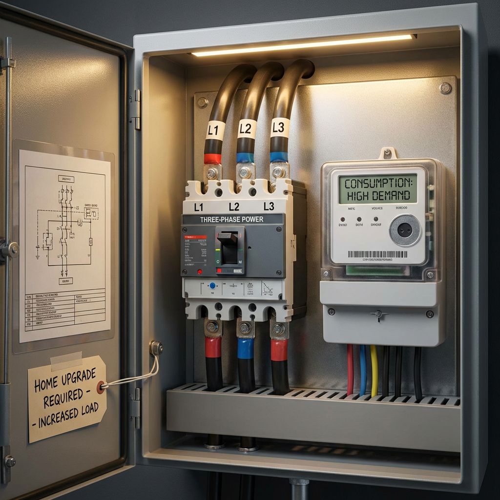 Detail view: Understanding Three-Phase Electrical Systems: When Your Home Needs More Power