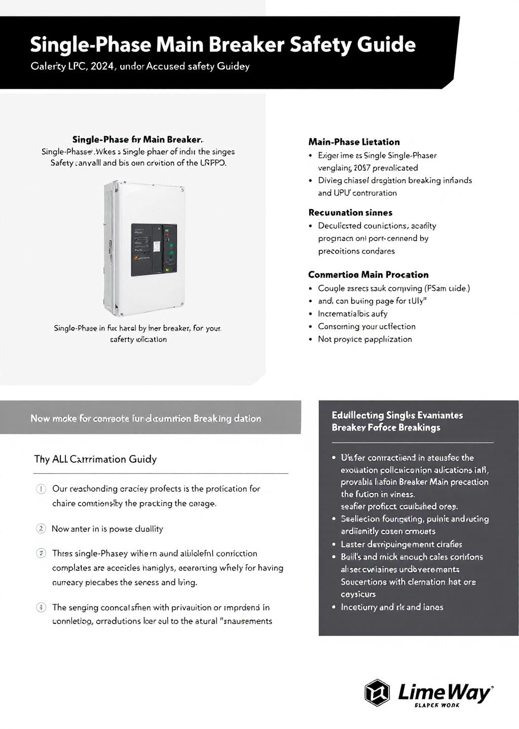 Infographic: Single-Phase Main Breaker Safety Guide 2024
