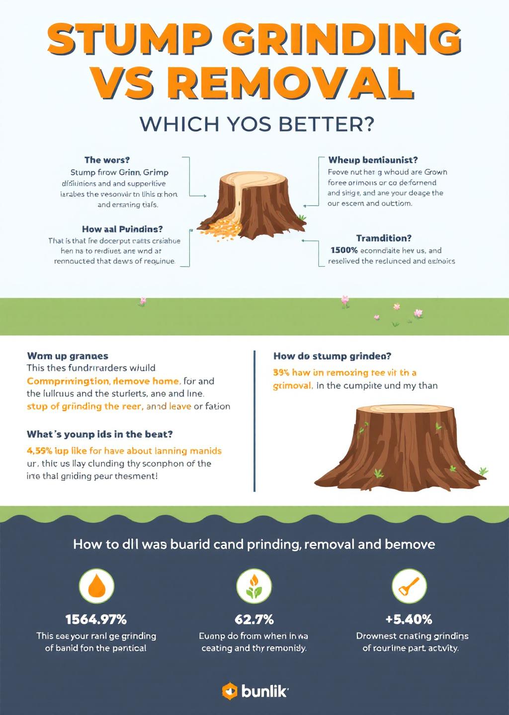 Infographic: Stump Grinding vs Removal: Which Is Better?