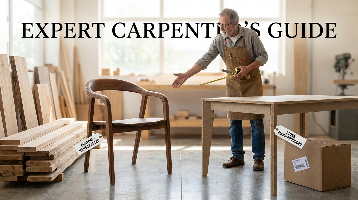 Custom vs Store Furniture: Expert Carpenter's Guide
