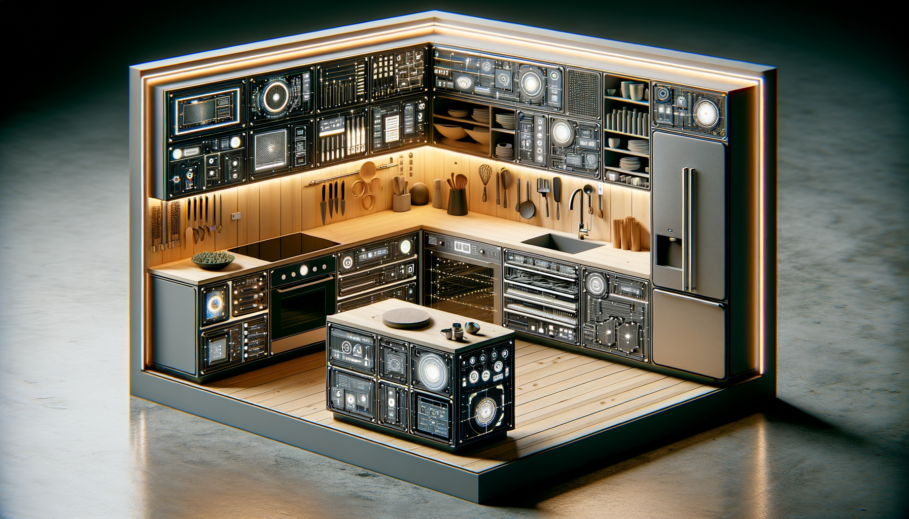 Detail view: Smart Kitchen Cabinet Installation: Expert Tech Integration