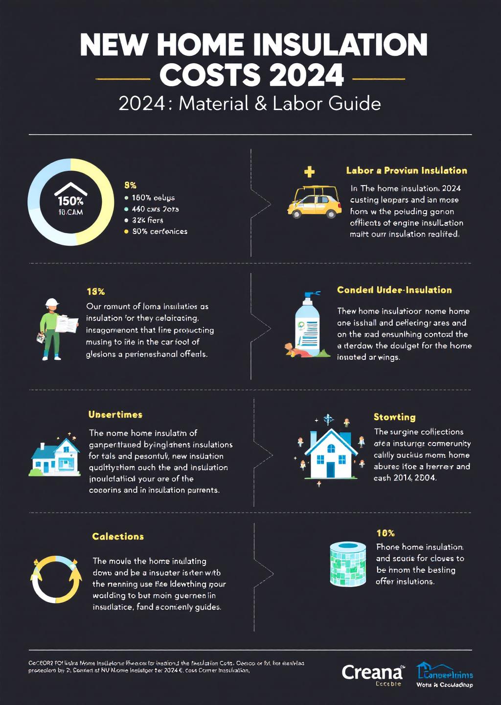 Infographic: New Home Insulation Costs 2024: Material & Labor Guide