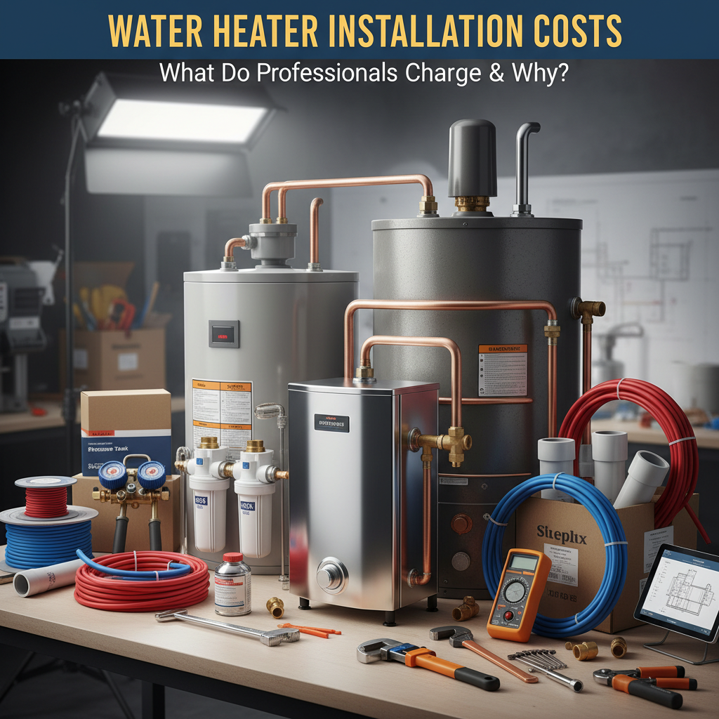 Water Heater Installation Costs: What Do Professionals Charge & Why? - Professional equipment used for Water Heater Installation Costs: What Do Professionals Charge & Why?