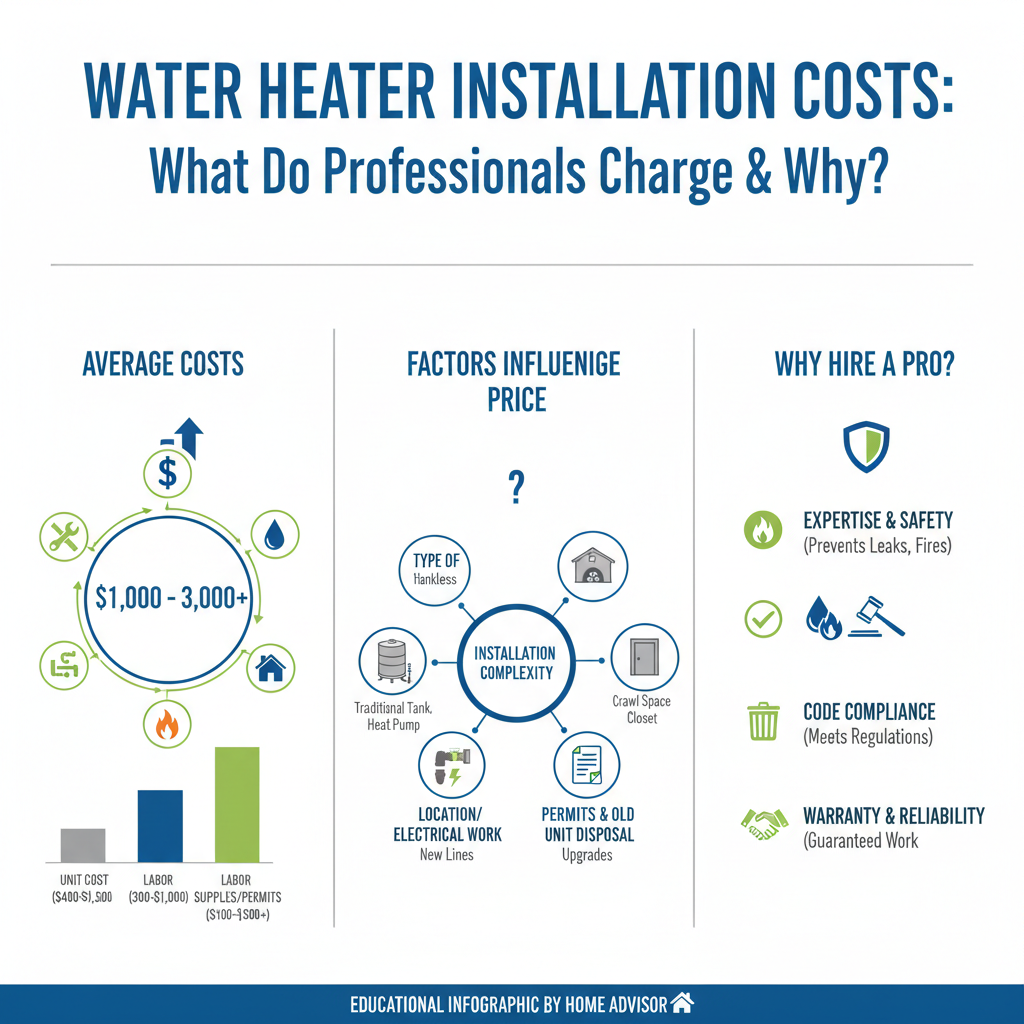 Water Heater Installation Costs: What Do Professionals Charge & Why? - Understanding Water Heater Installation Costs: What Do Professionals Charge & Why? - visual guide