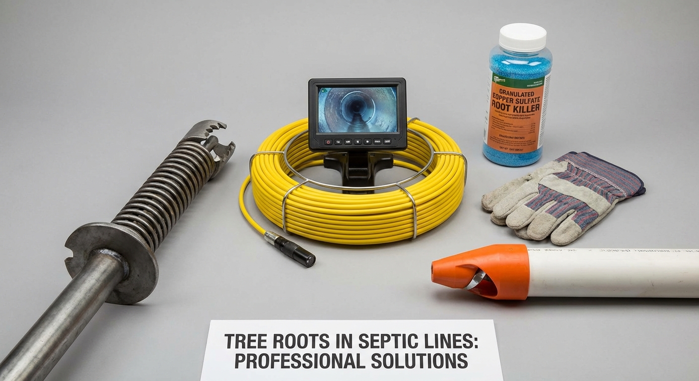 Tree Roots in Septic Lines: How Do Pros Solve This Problem? - Professional equipment used for Tree Roots in Septic Lines: How Do Pros Solve This Problem?