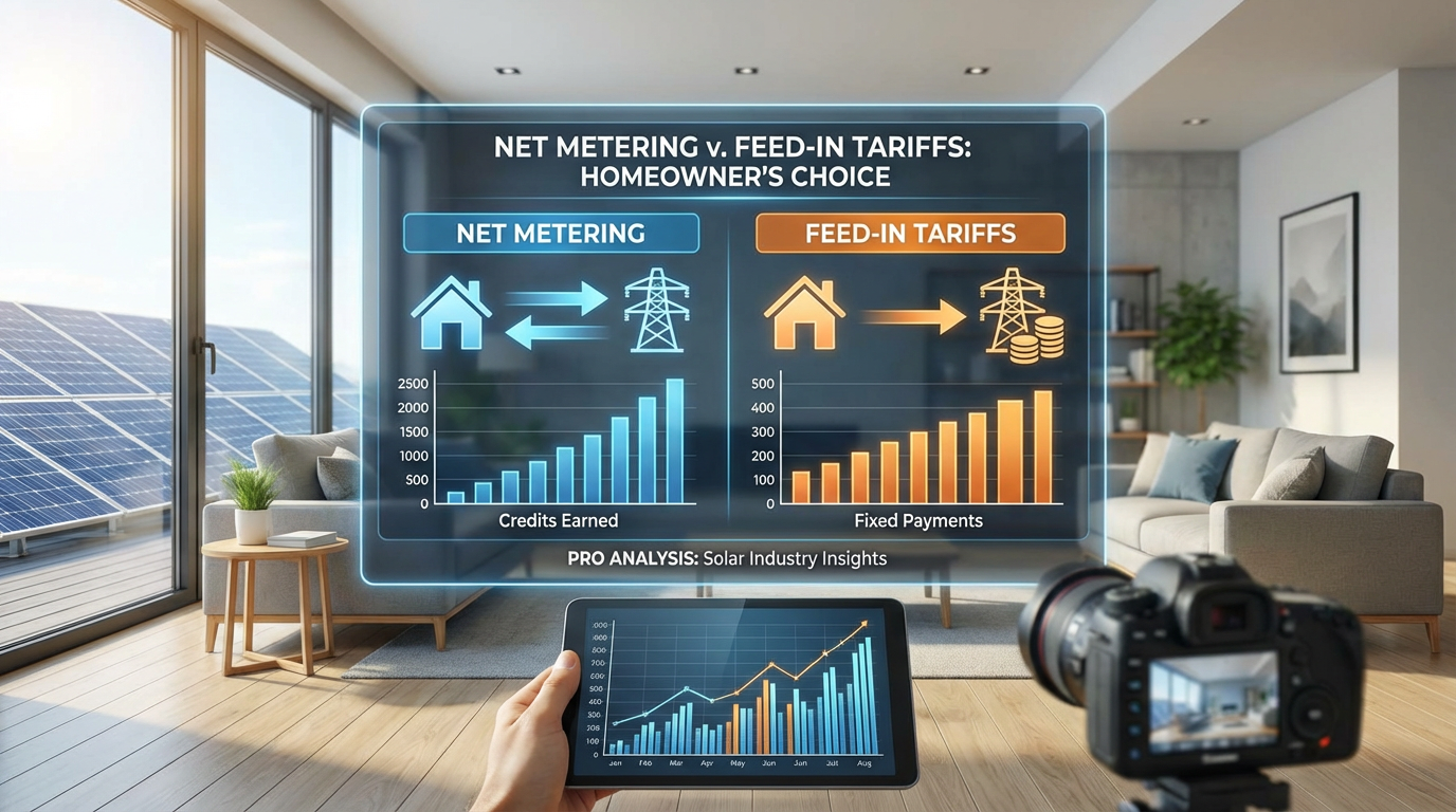 Net Metering vs. Feed-in Tariff: The Ultimate 2024 Solar Compensation Guide