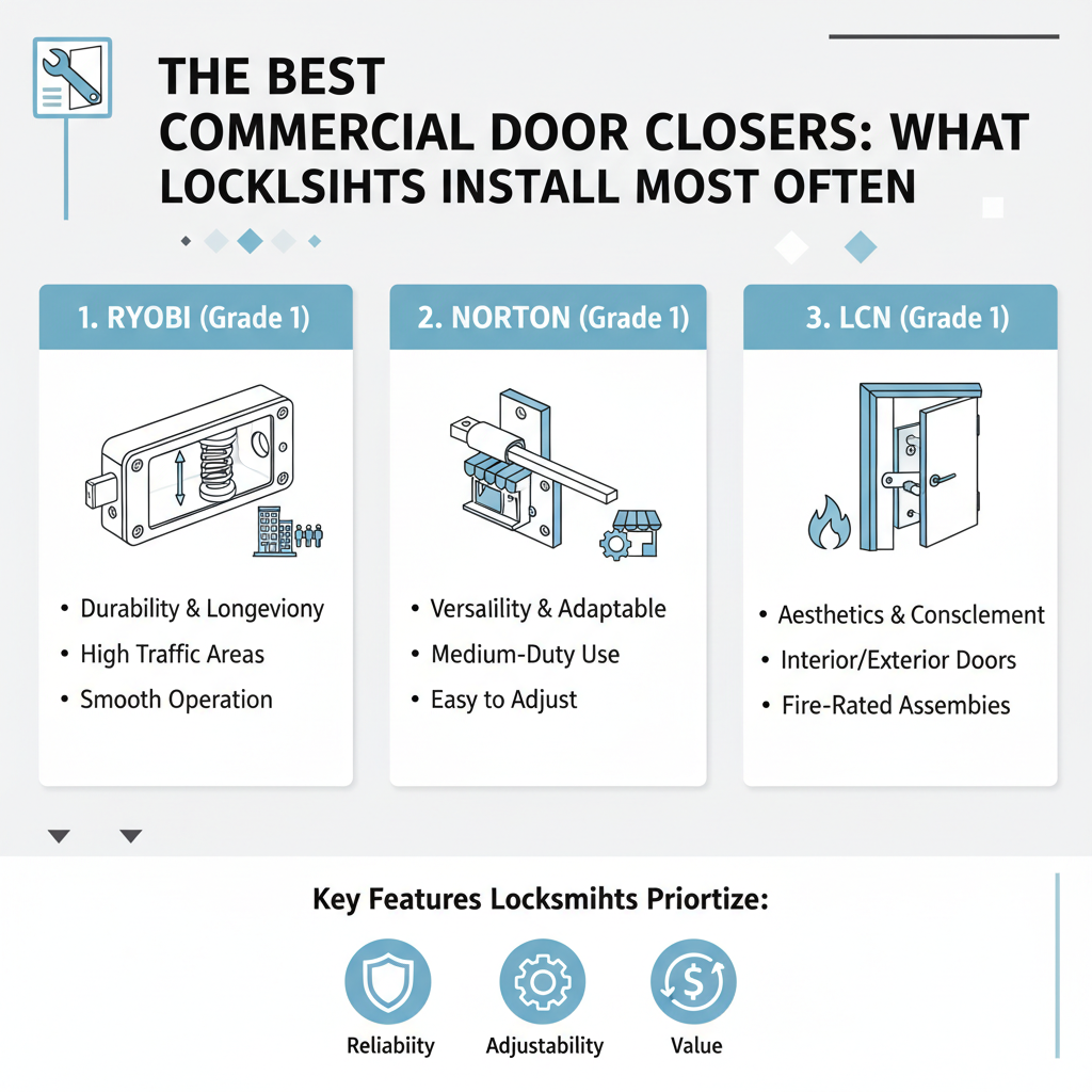 The Best Commercial Door Closers: What Locksmiths Install Most Often - Understanding The Best Commercial Door Closers: What Locksmiths Install Most Often - visual guide
