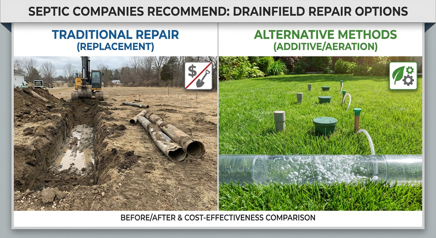 Drainfield Repair Options: What Do Septic Companies Recommend? - Comparing options for Drainfield Repair Options: What Do Septic Companies Recommend?