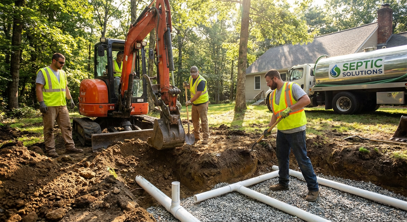 Drainfield Repair Options: What Do Septic Companies Recommend? - Full Drainfield Replacement - the top choice for septic professionals