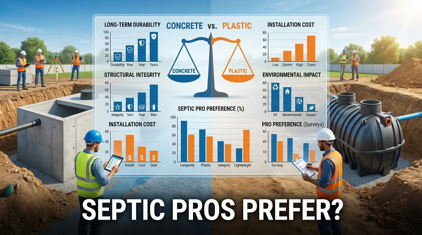 Concrete vs. Plastic Septic Tanks: A BizzFactor Pro Data-Driven Comparison Guide