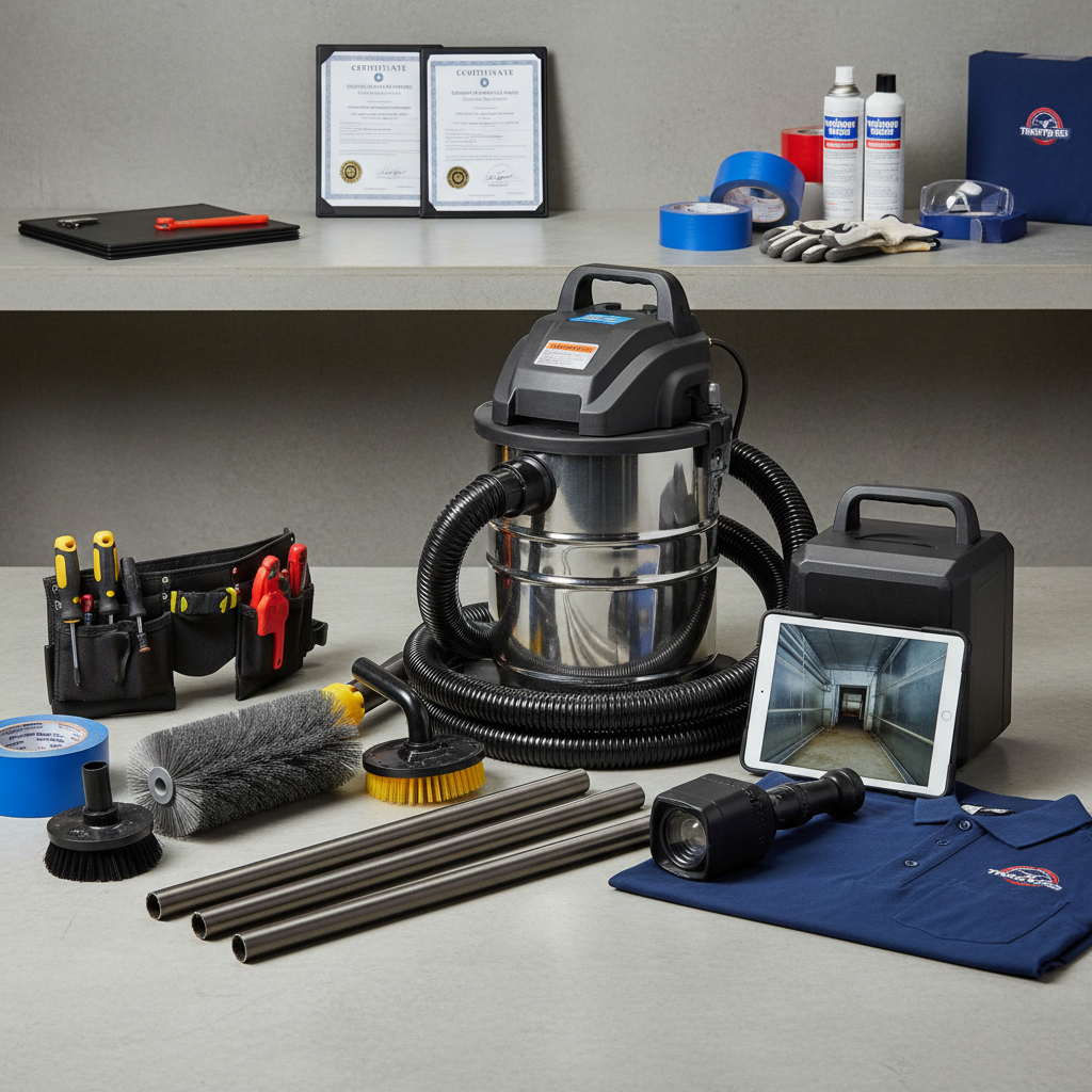 What Pros Look For in an Air Duct Cleaning Contractor's Insurance & Licensing - Professional equipment used for What Pros Look For in an Air Duct Cleaning Contractor's Insurance & Licensing