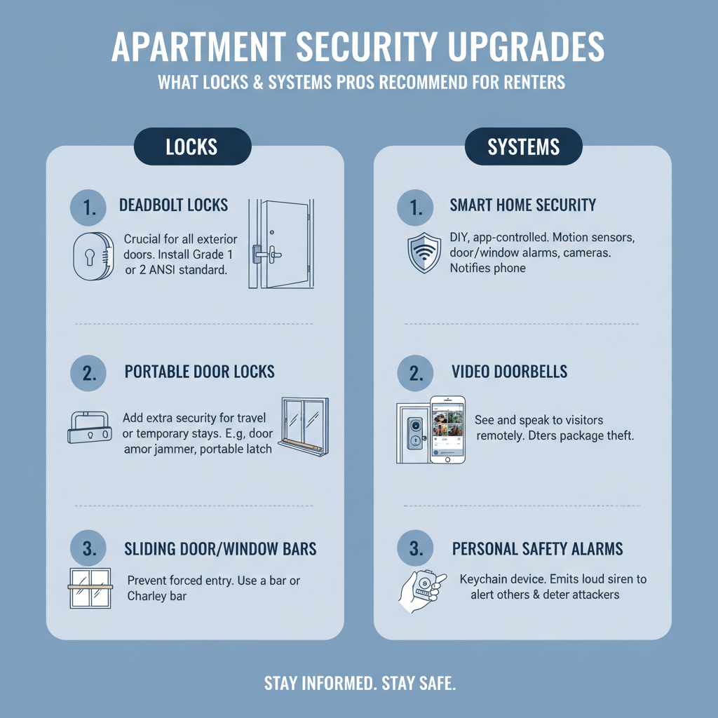 Apartment Security Upgrades: What Locks and Systems Pros Recommend for Renters - Understanding Apartment Security Upgrades: What Locks and Systems Pros Recommend for Renters - visual guide