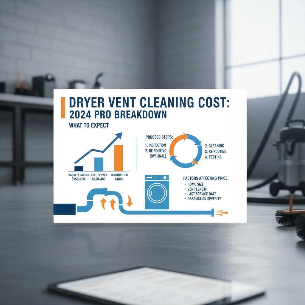 Dryer Vent Cleaning Cost Guide 2024: Services, Benefits & ROI