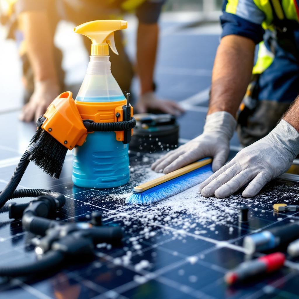 Is Solar Panel Cleaning Worth It? Pros Weigh In on Maintenance ROI - Professional equipment used for Is Solar Panel Cleaning Worth It? Pros Weigh In on Maintenance ROI
