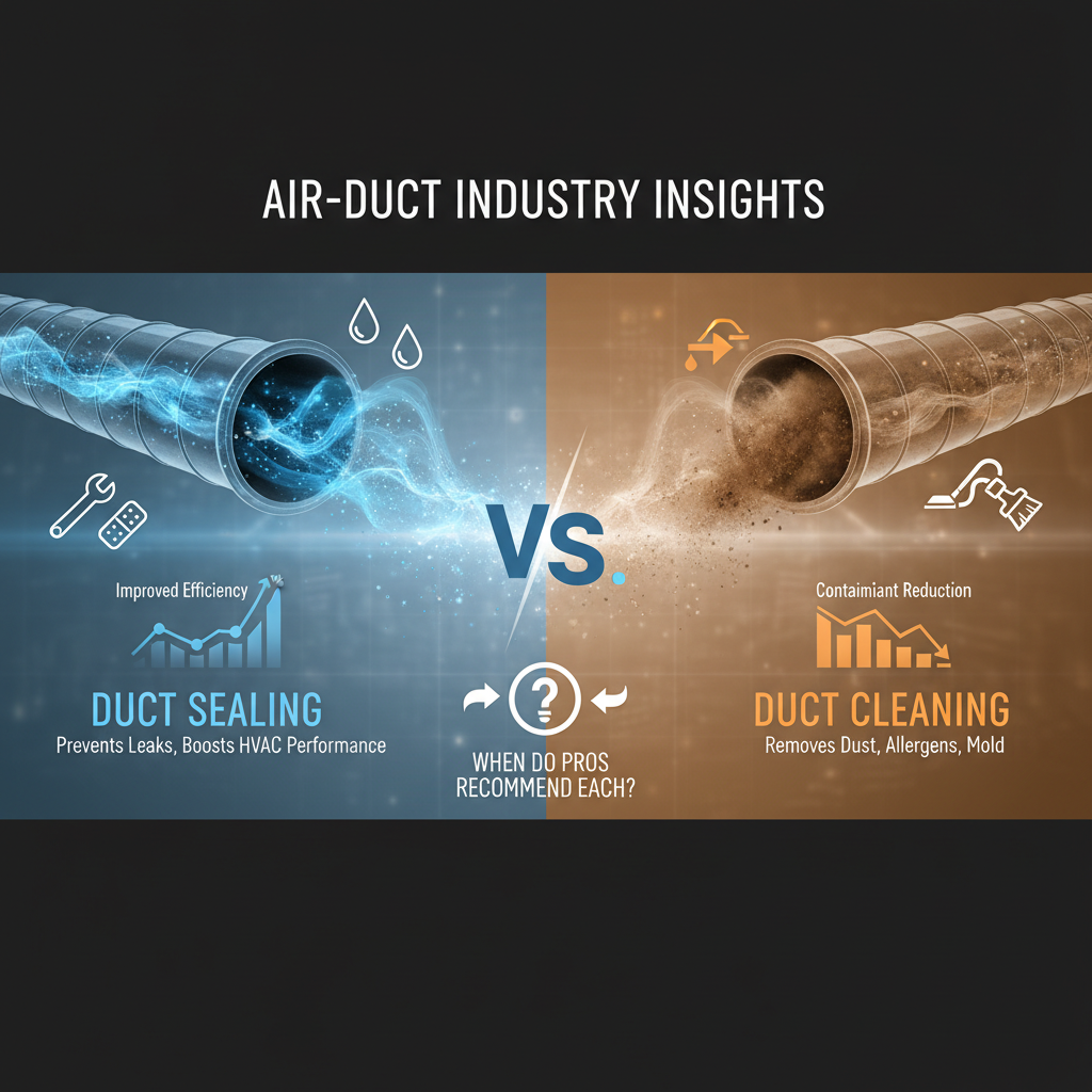 Duct Sealing vs. Duct Cleaning: The Ultimate Guide to HVAC Efficiency & Indoor Air Quality