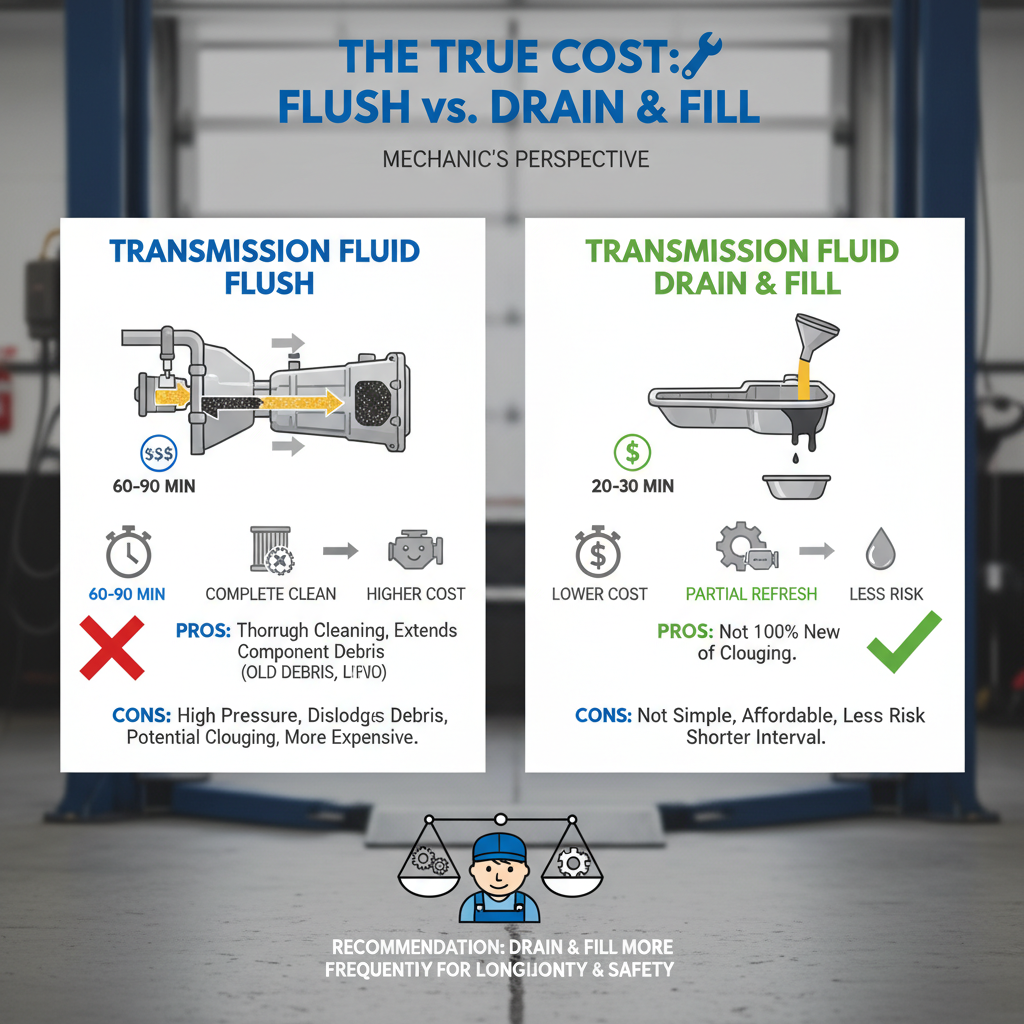 The True Cost of a Transmission Fluid Flush vs. Drain & Fill: Mechanic's Perspective - Understanding The True Cost of a Transmission Fluid Flush vs. Drain & Fill: Mechanic's Perspective - visual guide