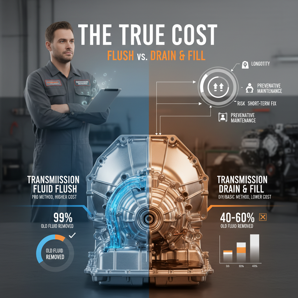 Transmission Fluid Change: Flush vs. Drain & Fill - Safest, Most Effective & OEM Recommended