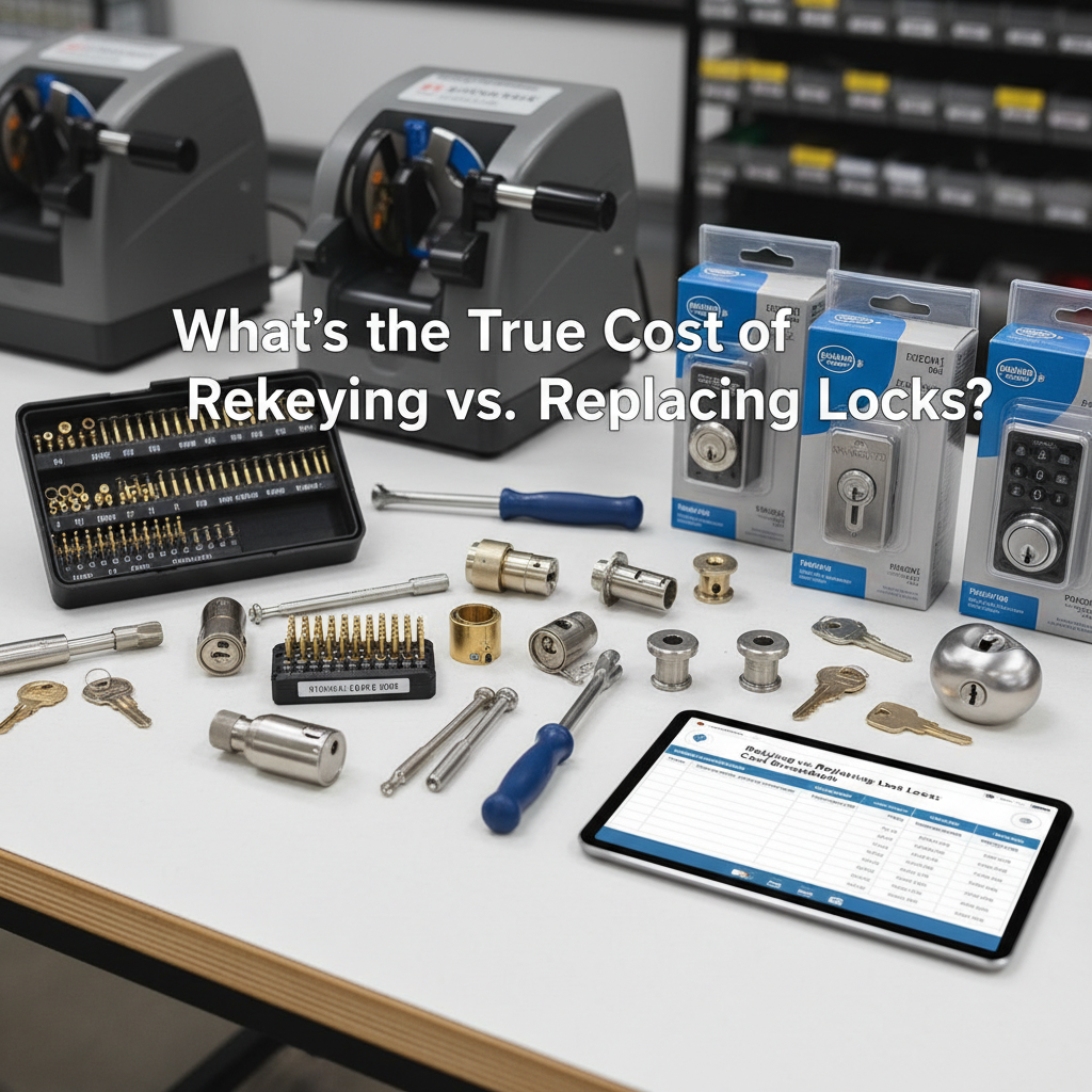 What's the True Cost of Rekeying vs. Replacing Locks? A Locksmith's Breakdown - Professional equipment used for What's the True Cost of Rekeying vs. Replacing Locks? A Locksmith's Breakdown