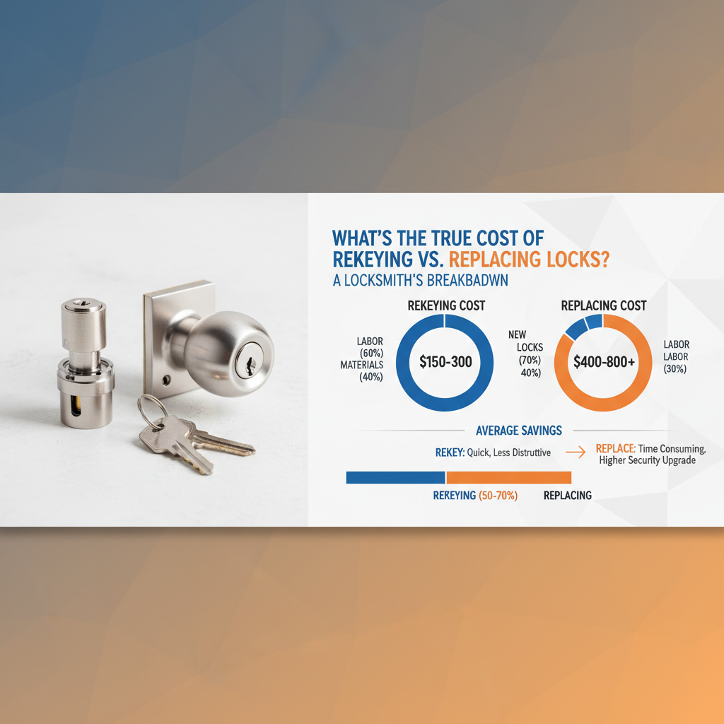 Rekeying vs. Replacing Locks: A Cost and Security Analysis for Homeowners