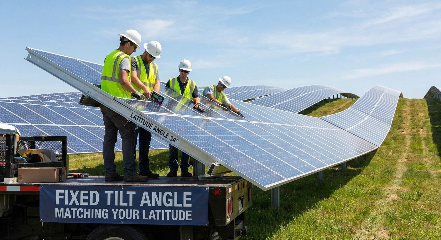 What's the Best Solar Panel Angle for Maximum Efficiency? - Fixed Tilt Angle Matching Your Latitude - the top choice for solar professionals