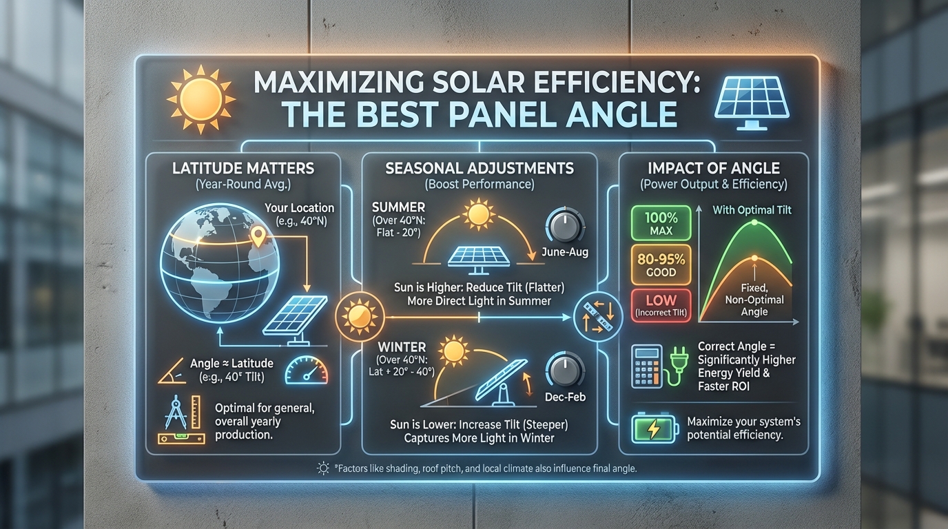 What's the Best Solar Panel Angle for Maximum Efficiency? - Understanding What's the Best Solar Panel Angle for Maximum Efficiency? - visual guide