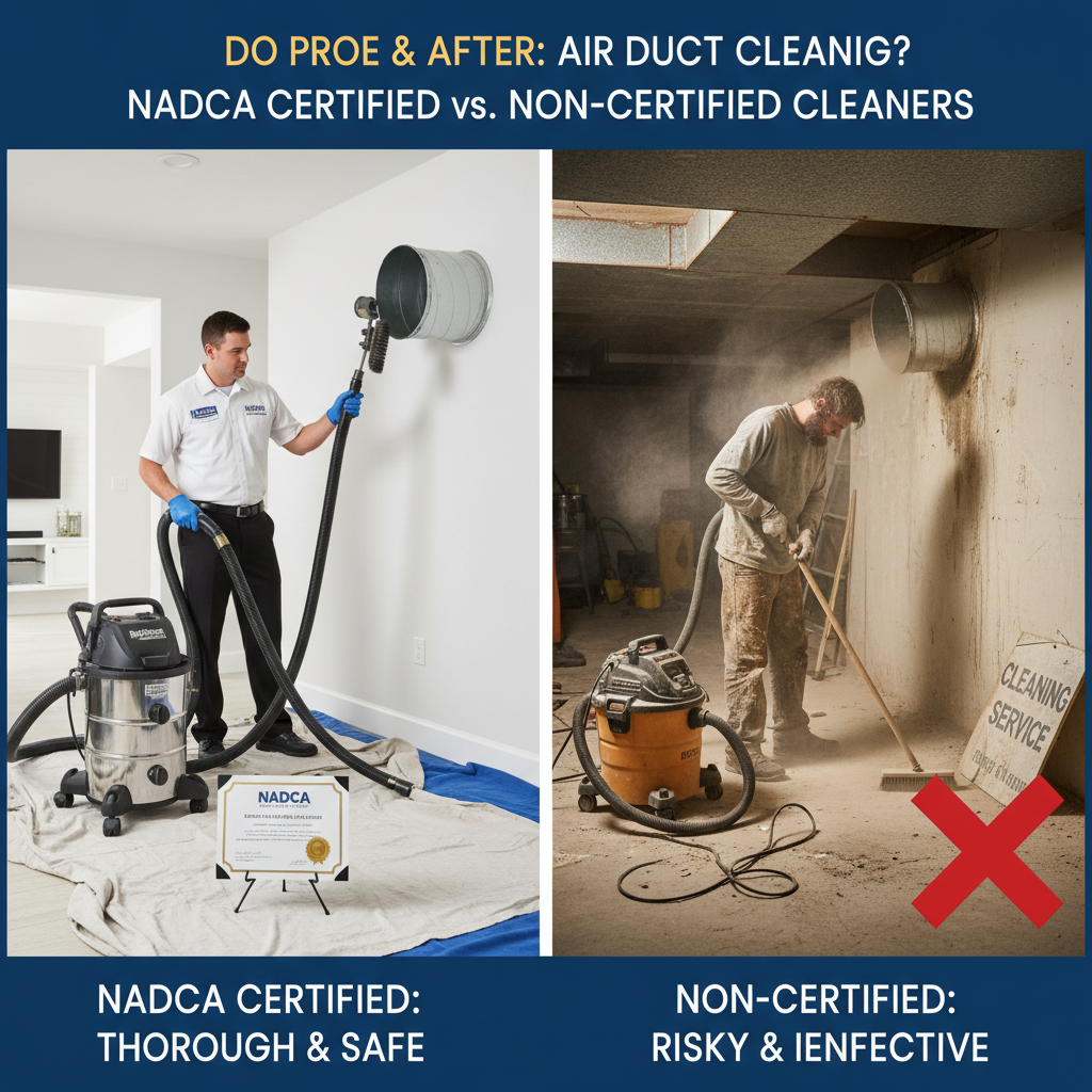 NADCA Certified vs. Non-Certified Cleaners: Do Pros Really Care? - Comparing options for NADCA Certified vs. Non-Certified Cleaners: Do Pros Really Care?