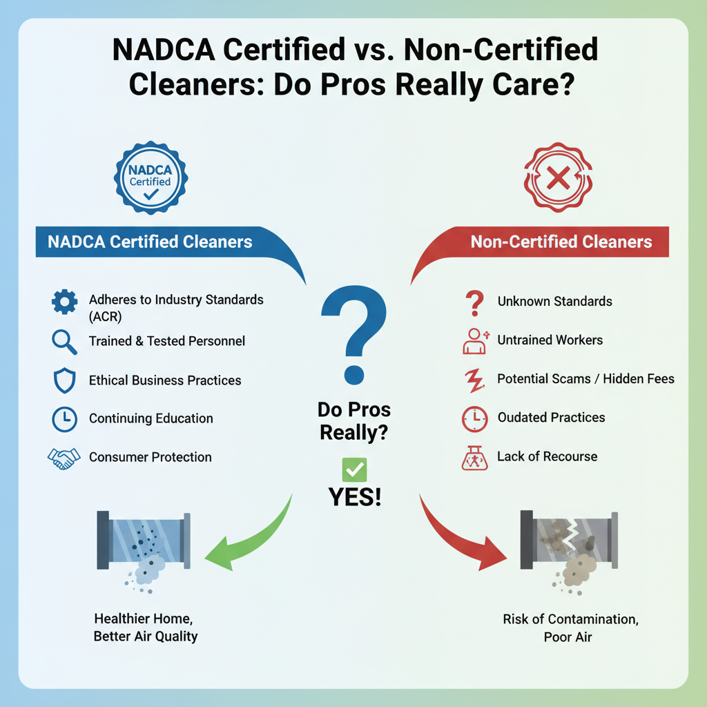 NADCA Certified vs. Non-Certified Cleaners: Do Pros Really Care? - Understanding NADCA Certified vs. Non-Certified Cleaners: Do Pros Really Care? - visual guide