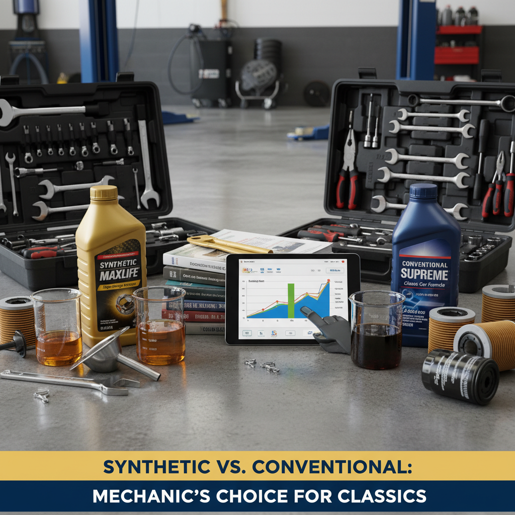 Synthetic vs. Conventional Oil: What Auto Mechanics Recommend for Older Cars? - Professional equipment used for Synthetic vs. Conventional Oil: What Auto Mechanics Recommend for Older Cars?