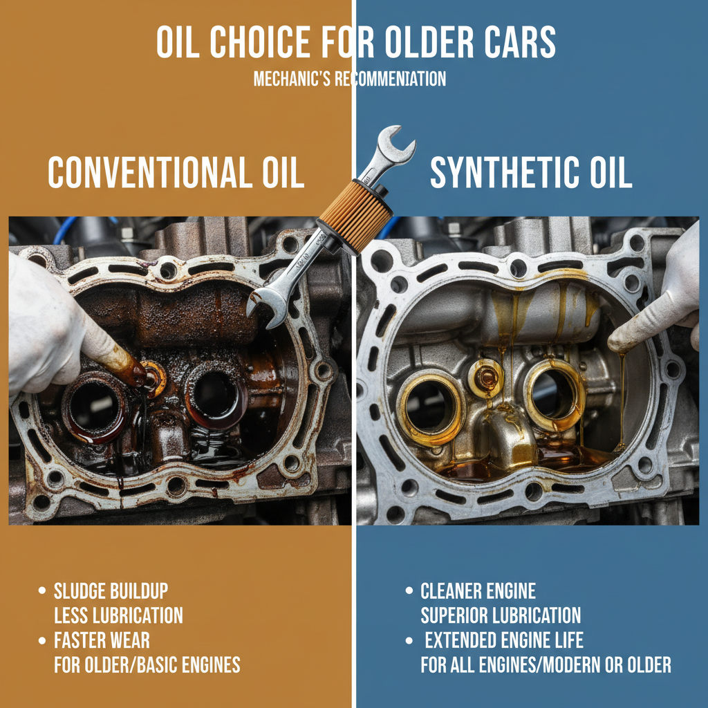 Synthetic vs. Conventional Oil: What Auto Mechanics Recommend for Older Cars? - Comparing options for Synthetic vs. Conventional Oil: What Auto Mechanics Recommend for Older Cars?