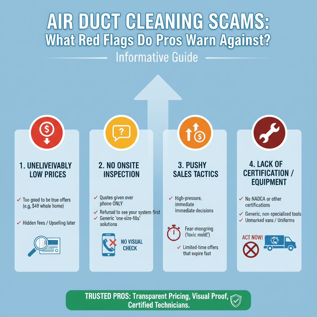 Air Duct Cleaning Scams: What Red Flags Do Pros Warn Against? - Understanding Air Duct Cleaning Scams: What Red Flags Do Pros Warn Against? - visual guide