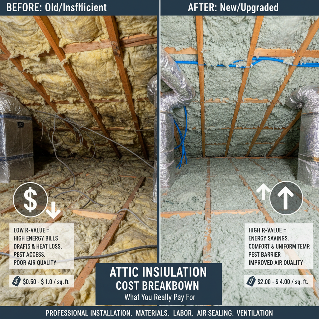 Attic Insulation Cost Breakdown: What You Really Pay For - Comparing options for Attic Insulation Cost Breakdown: What You Really Pay For