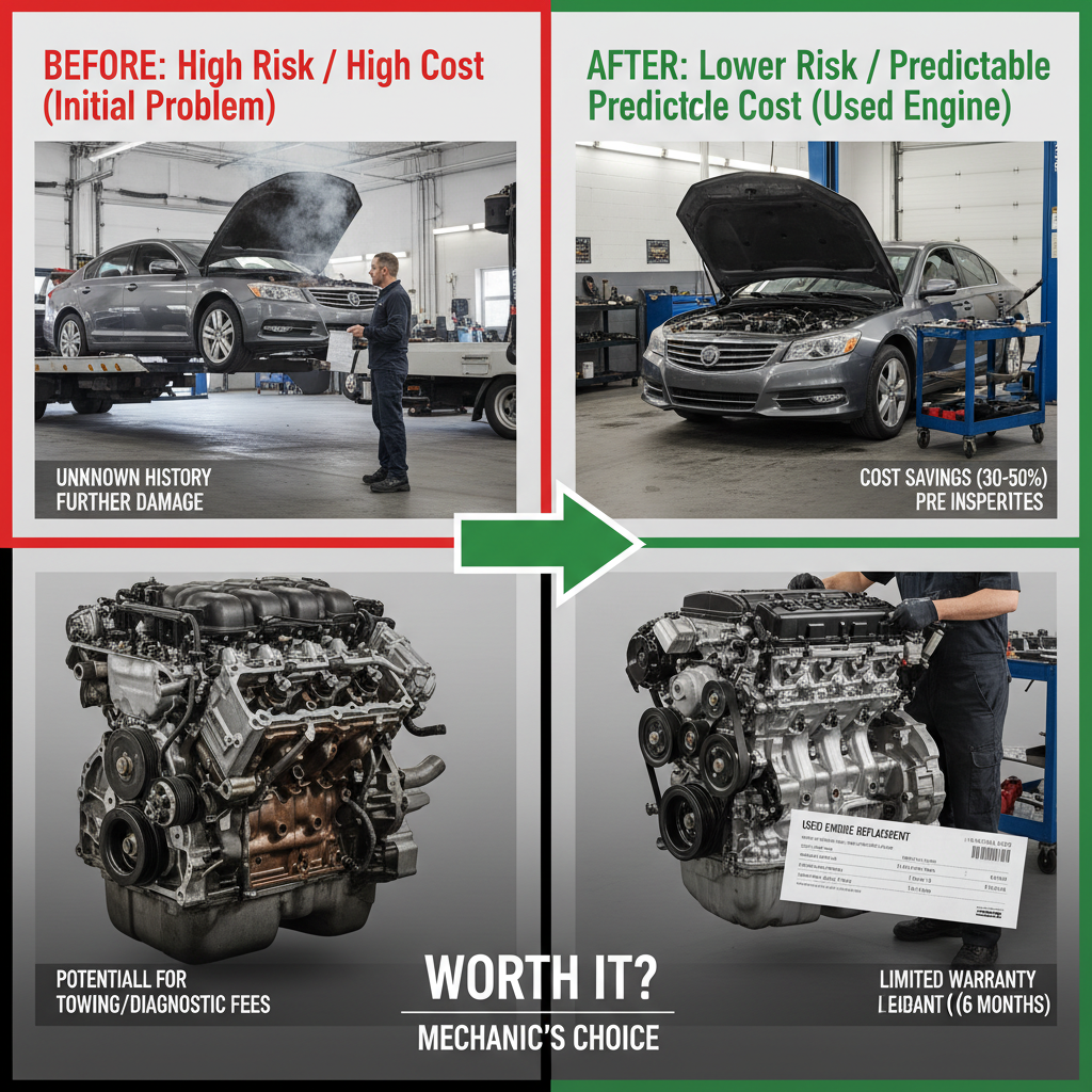 Is a Used Engine Replacement Worth It? A Mechanic's Cost vs. Risk Analysis - Comparing options for Is a Used Engine Replacement Worth It? A Mechanic's Cost vs. Risk Analysis
