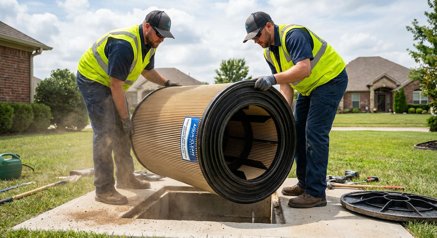 Best Septic Tank Effluent Filters: What Do Installers Use? - High-Surface-Area Baffled Cartridge Filter - the top choice for septic professionals