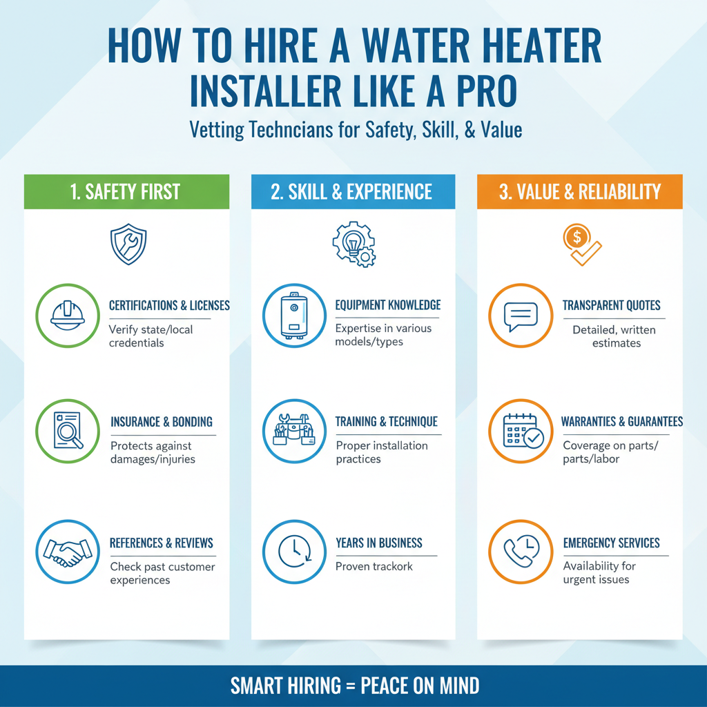 How to Hire a Water Heater Installer Like a Pro: Vetting Technicians for Safety, Skill, and Value - Understanding How to Hire a Water Heater Installer Like a Pro: Vetting Technicians for Safety, Skill, and Value - visual guide