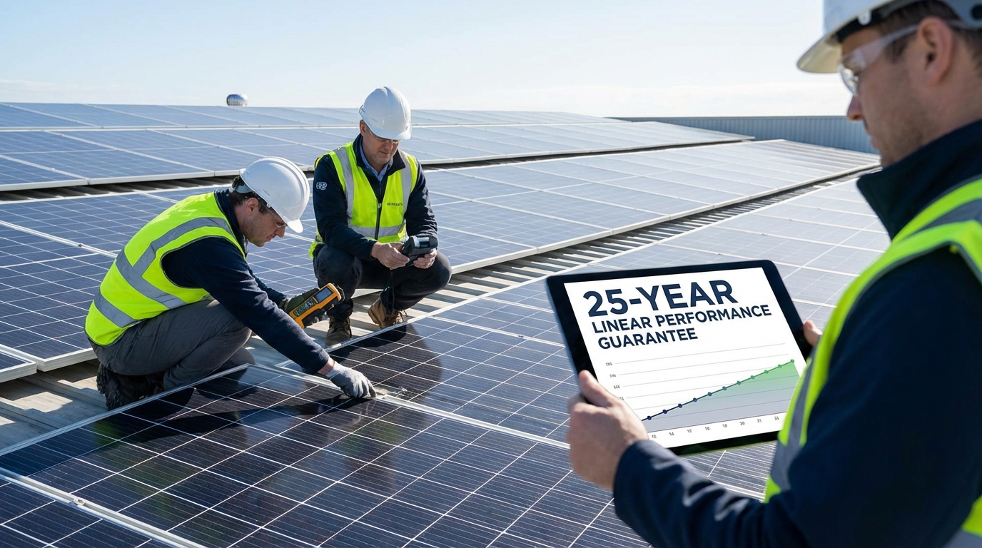 Understanding Your Solar System's Performance Guarantee: What Do Pros Look For? - 25-Year Linear Performance Guarantee - the top choice for solar professionals