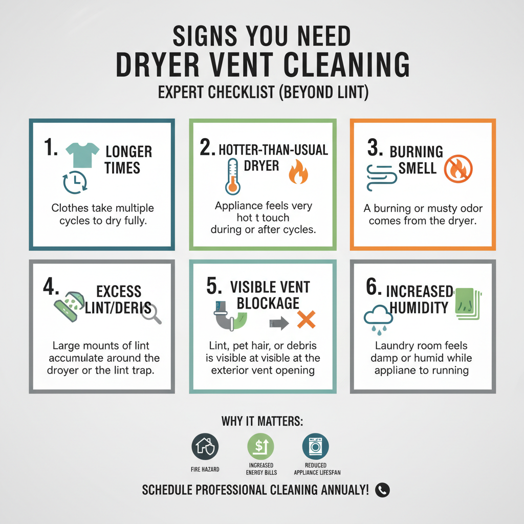 Signs You Need Dryer Vent Cleaning: Expert Checklist (Beyond Lint) - Understanding Signs You Need Dryer Vent Cleaning: Expert Checklist (Beyond Lint) - visual guide
