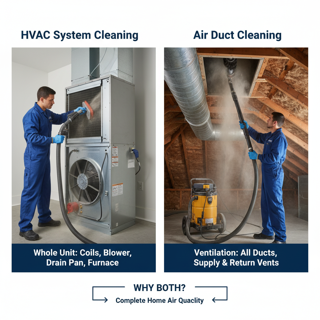 HVAC System Cleaning vs. Air Duct Cleaning: Why Pros Say You Need Both (or One)? - Comparing options for HVAC System Cleaning vs. Air Duct Cleaning: Why Pros Say You Need Both (or One)?