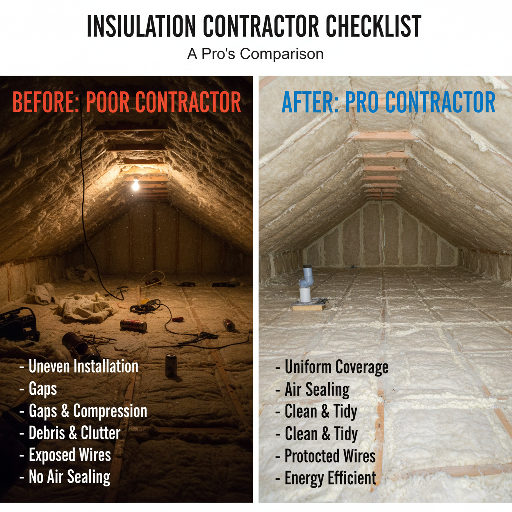 What to Look for in an Insulation Contractor: A Pro's Checklist - Comparing options for What to Look for in an Insulation Contractor: A Pro's Checklist
