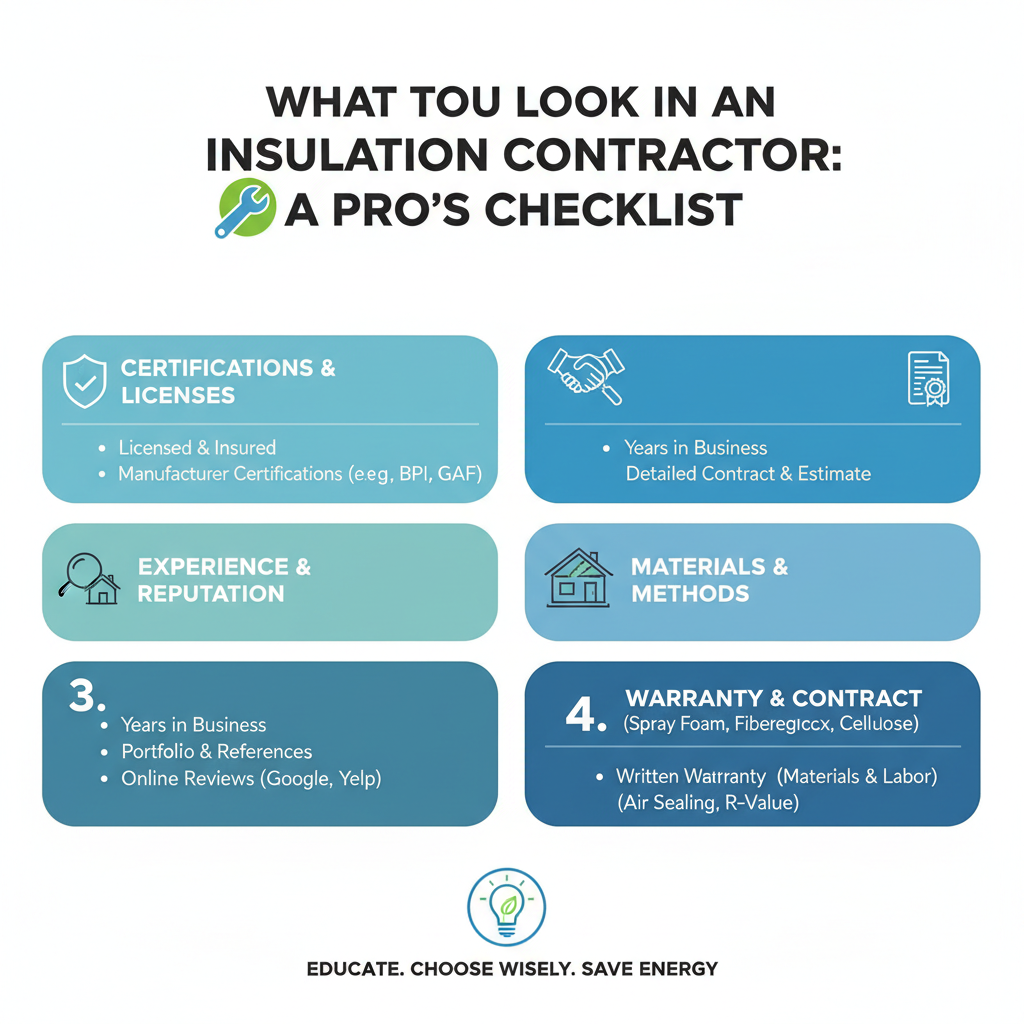 What to Look for in an Insulation Contractor: A Pro's Checklist - Understanding What to Look for in an Insulation Contractor: A Pro's Checklist - visual guide