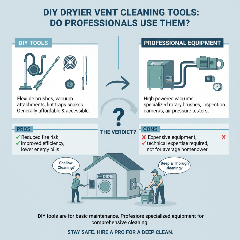 DIY Dryer Vent Cleaning Tools: Do Professionals Use Them? - Understanding DIY Dryer Vent Cleaning Tools: Do Professionals Use Them? - visual guide