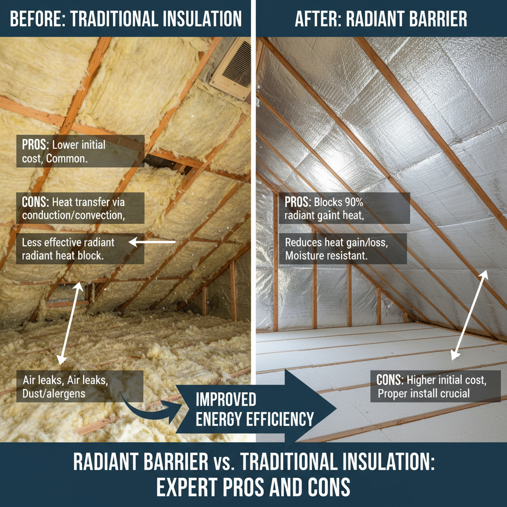 Radiant Barrier vs. Traditional Insulation: Expert Pros and Cons - Comparing options for Radiant Barrier vs. Traditional Insulation: Expert Pros and Cons