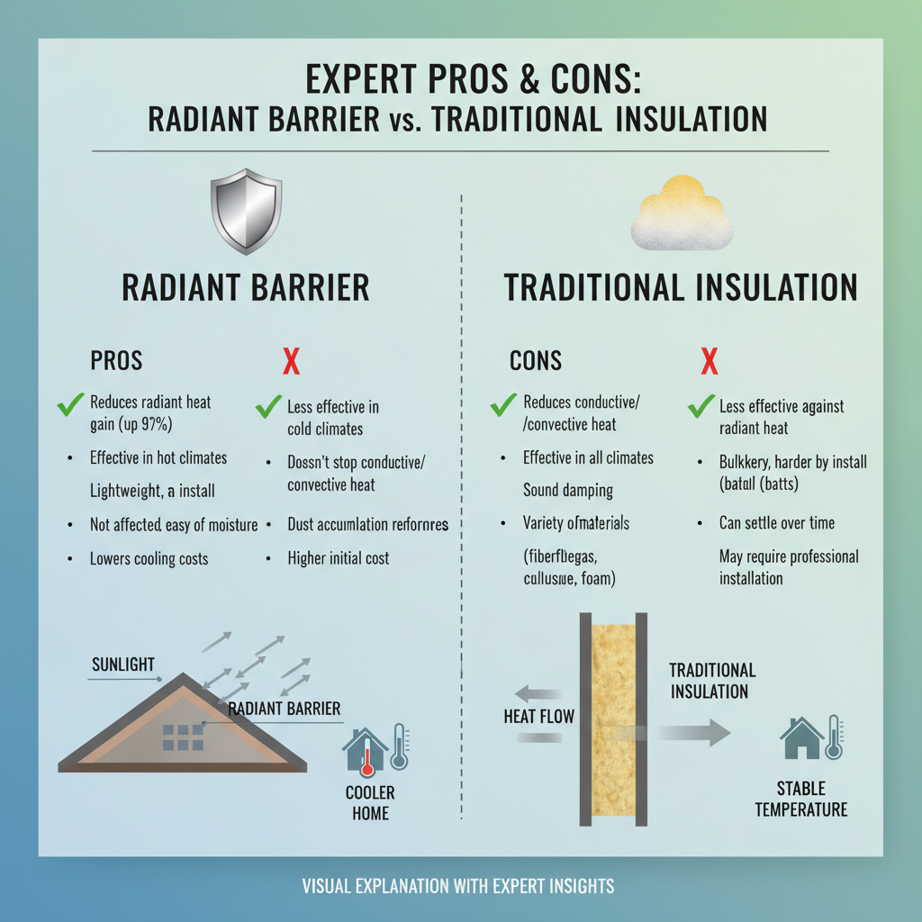 Radiant Barrier vs. Traditional Insulation: Expert Pros and Cons - Understanding Radiant Barrier vs. Traditional Insulation: Expert Pros and Cons - visual guide