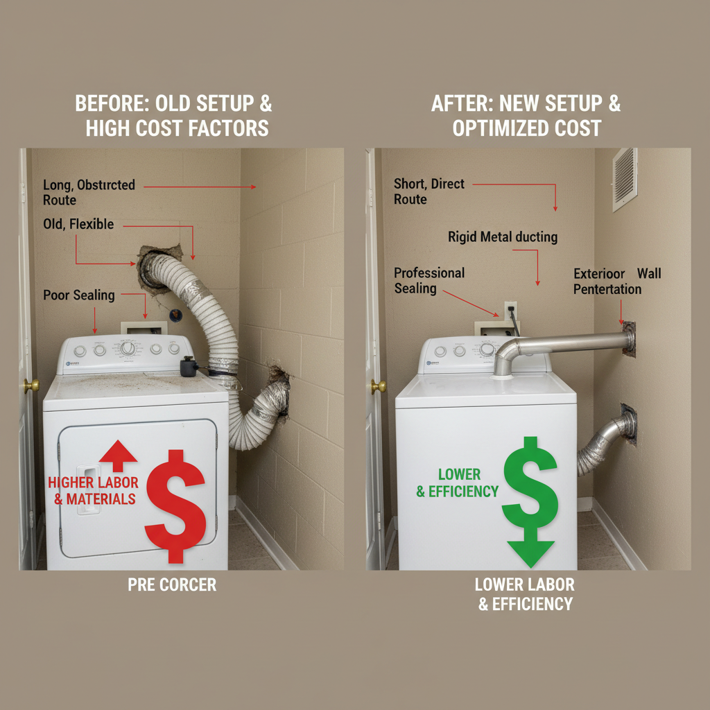 Dryer Vent Relocation Cost: Factors & Pro Estimates - Comparing options for Dryer Vent Relocation Cost: Factors & Pro Estimates