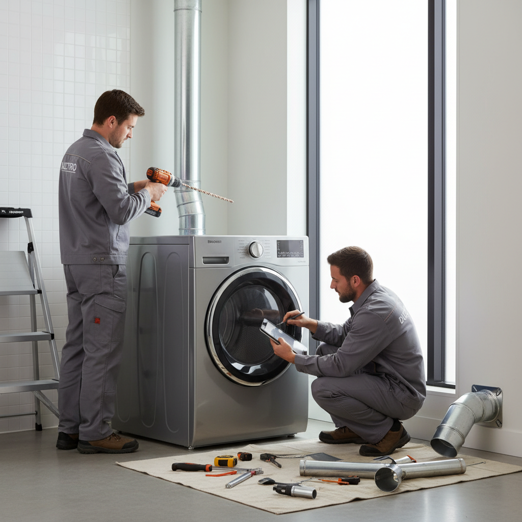 Dryer Vent Relocation Cost: Factors & Pro Estimates - Professional Installation Using Rigid Metal Ducting - the top choice for dryer-vent professionals