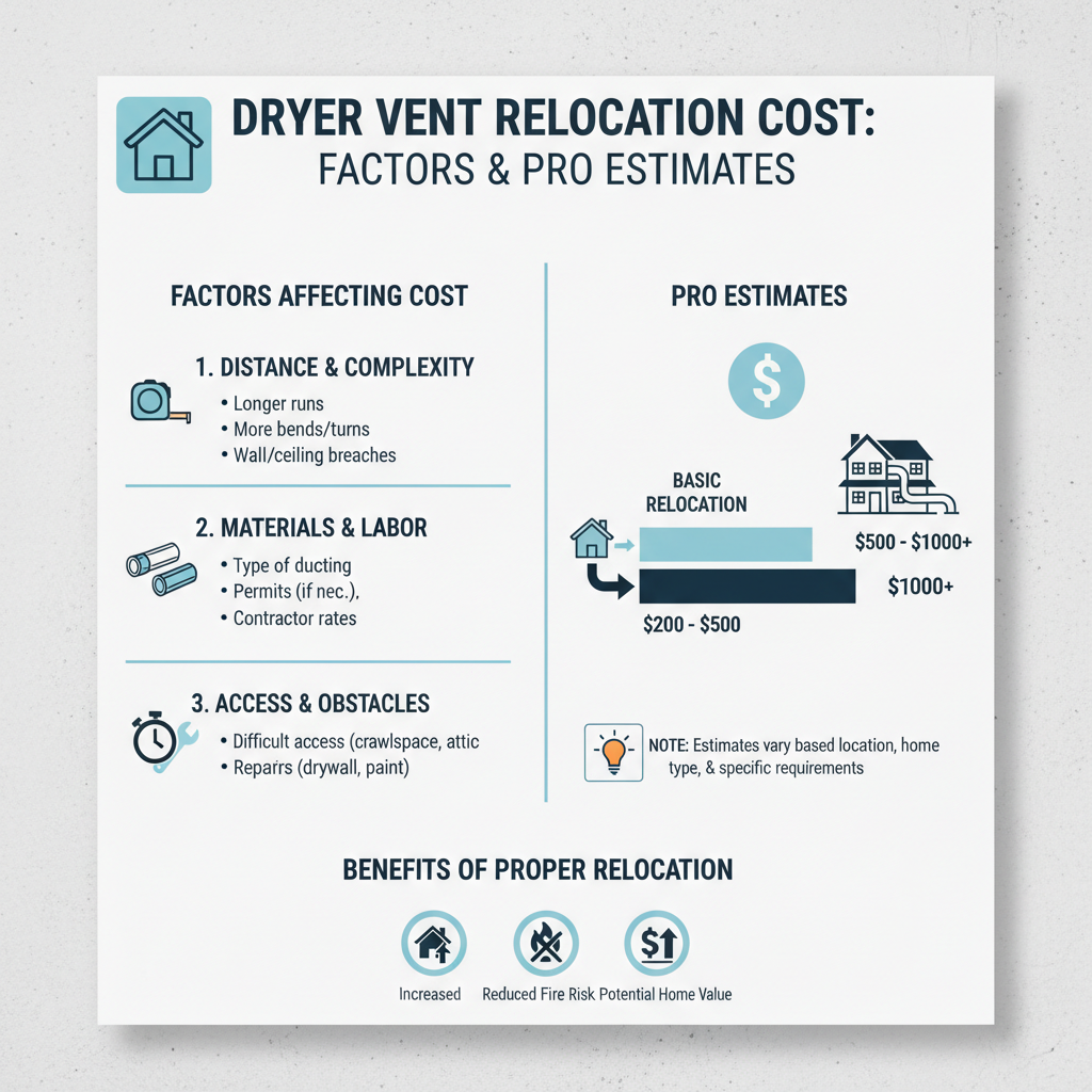 Dryer Vent Relocation Cost: Factors & Pro Estimates - Understanding Dryer Vent Relocation Cost: Factors & Pro Estimates - visual guide