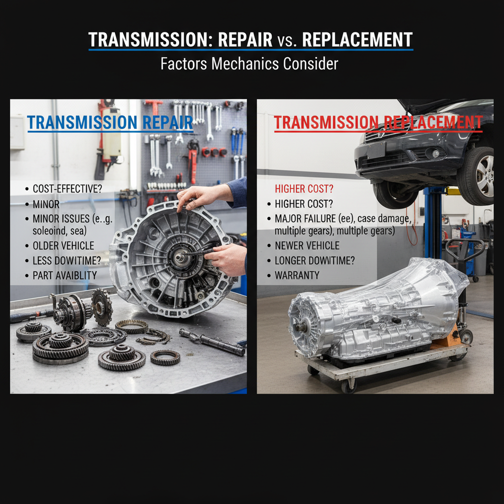 Transmission Repair vs. Replacement: What Factors Do Mechanics Consider? - Comparing options for Transmission Repair vs. Replacement: What Factors Do Mechanics Consider?