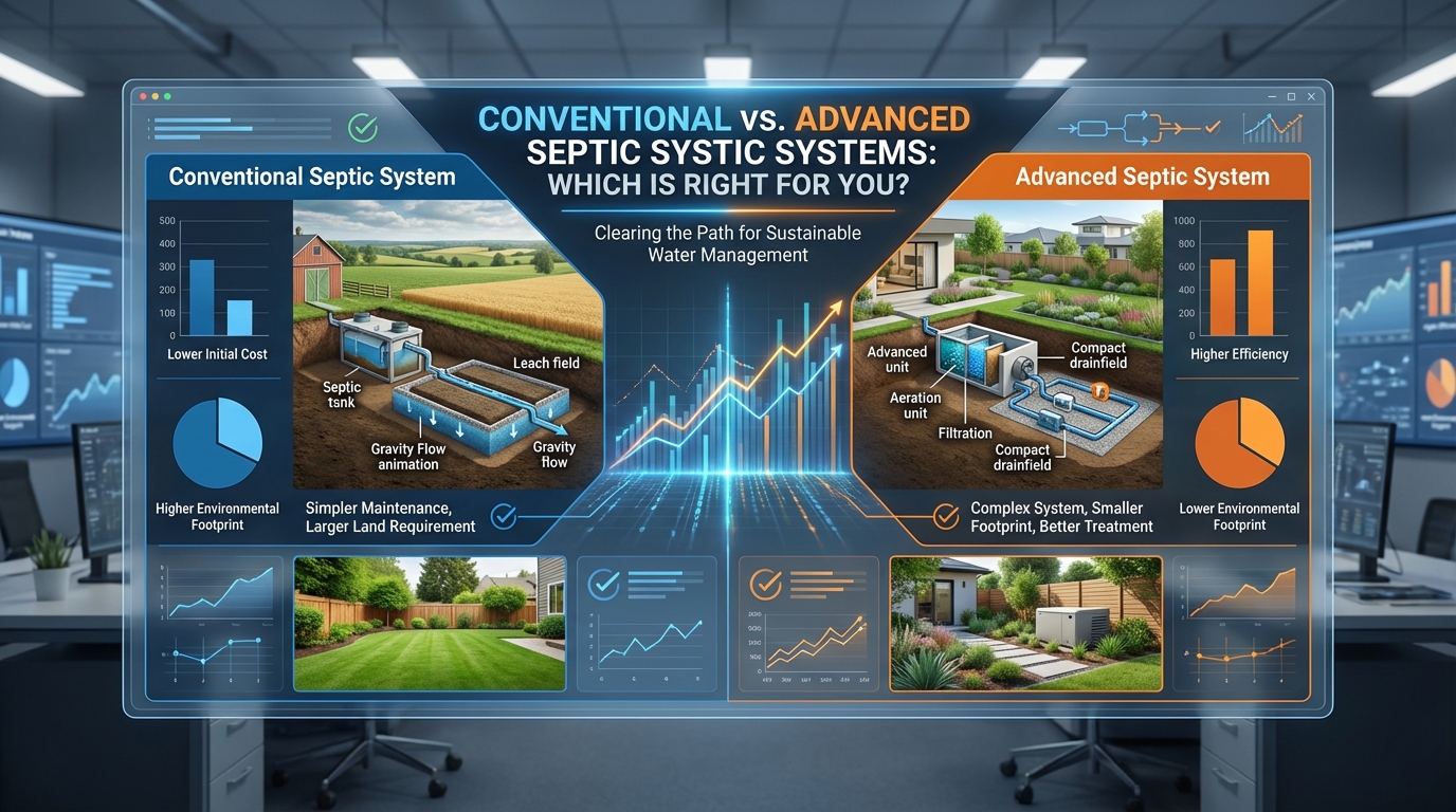 Conventional vs. Advanced Septic Systems: The BizzFactor Pro Homeowner's Guide to Optimal Wastewater Management