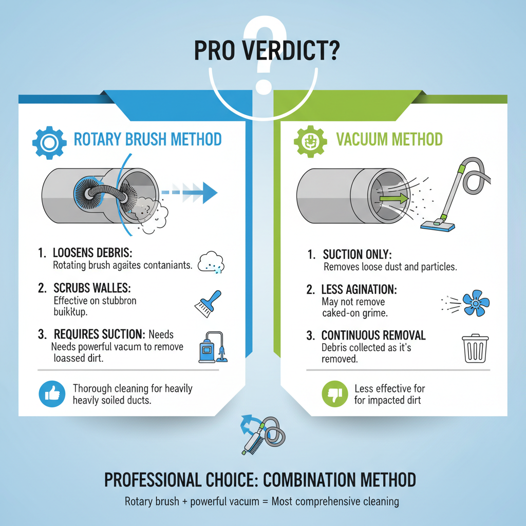 What's the Best Air Duct Cleaning Method: Pro Verdict on Rotary Brush vs. Vacuum? - Understanding What's the Best Air Duct Cleaning Method: Pro Verdict on Rotary Brush vs. Vacuum? - visual guide
